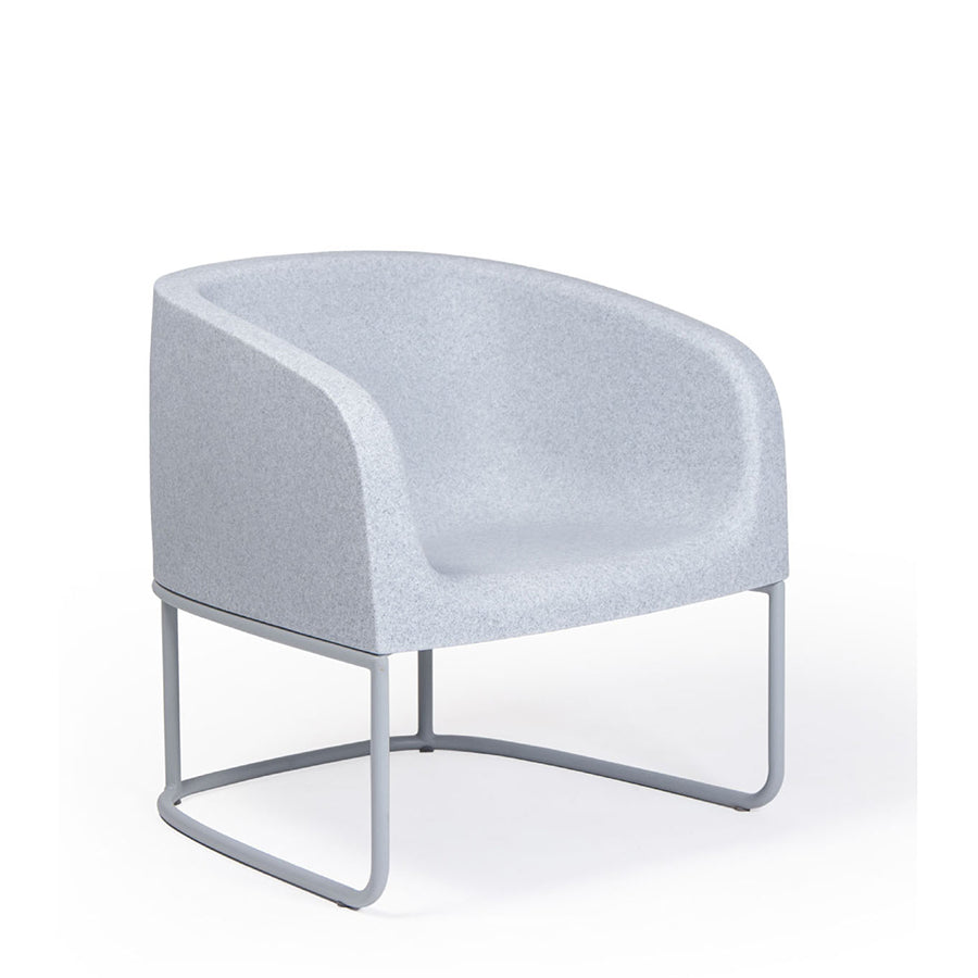 Gummy Bear Metal Frame Leg Outdoor Chair Grey Melange 1