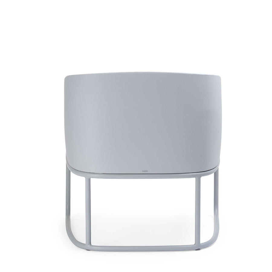Gummy Bear Metal Frame Leg Outdoor Chair Grey Melange Back