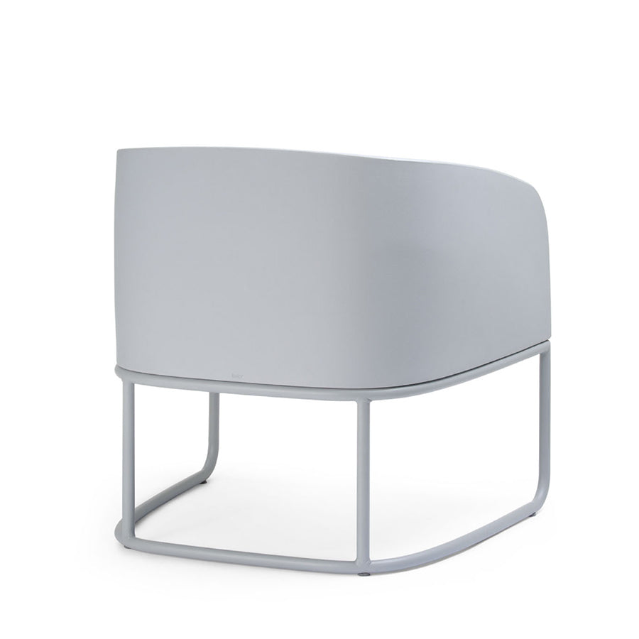 Gummy Bear Metal Frame Leg Outdoor Chair Grey Melange Back Side