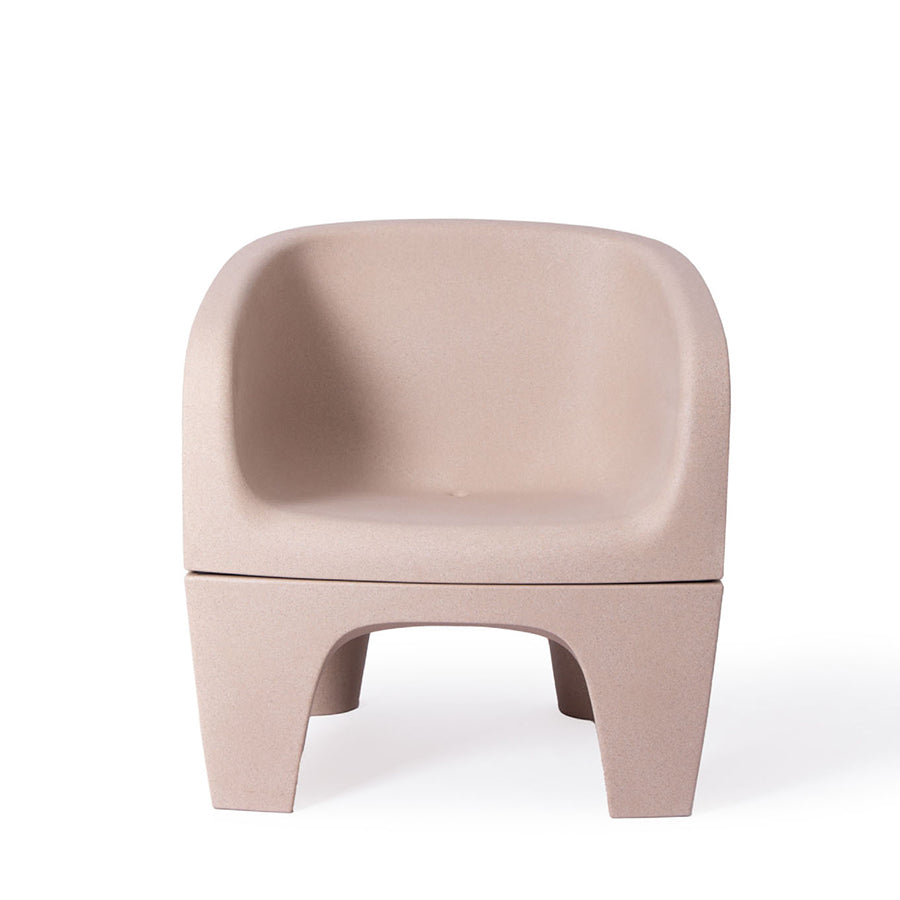 Gummy Bear Moulded Leg Outdoor Chair Beige Melange front