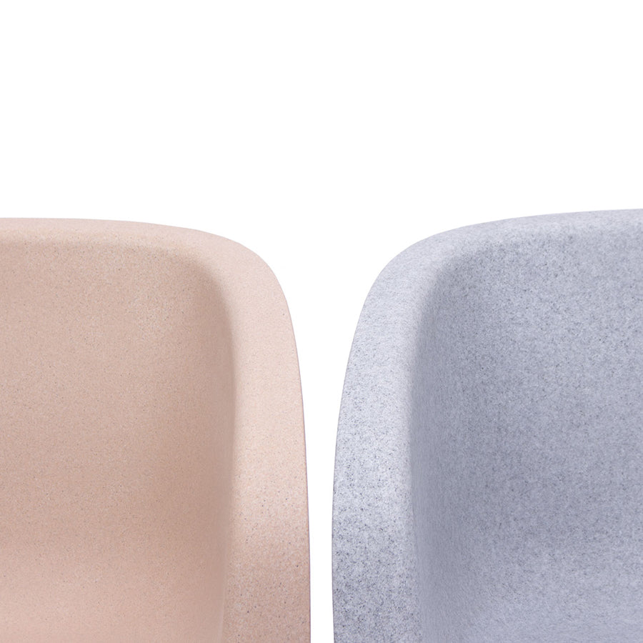 Gummy Bear Outdoor Chair Grey and Beige Melange frame close ups