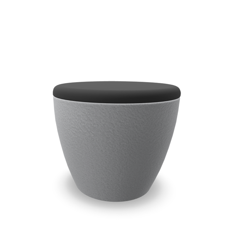 Gummy Bear Pouffe Grey Melange