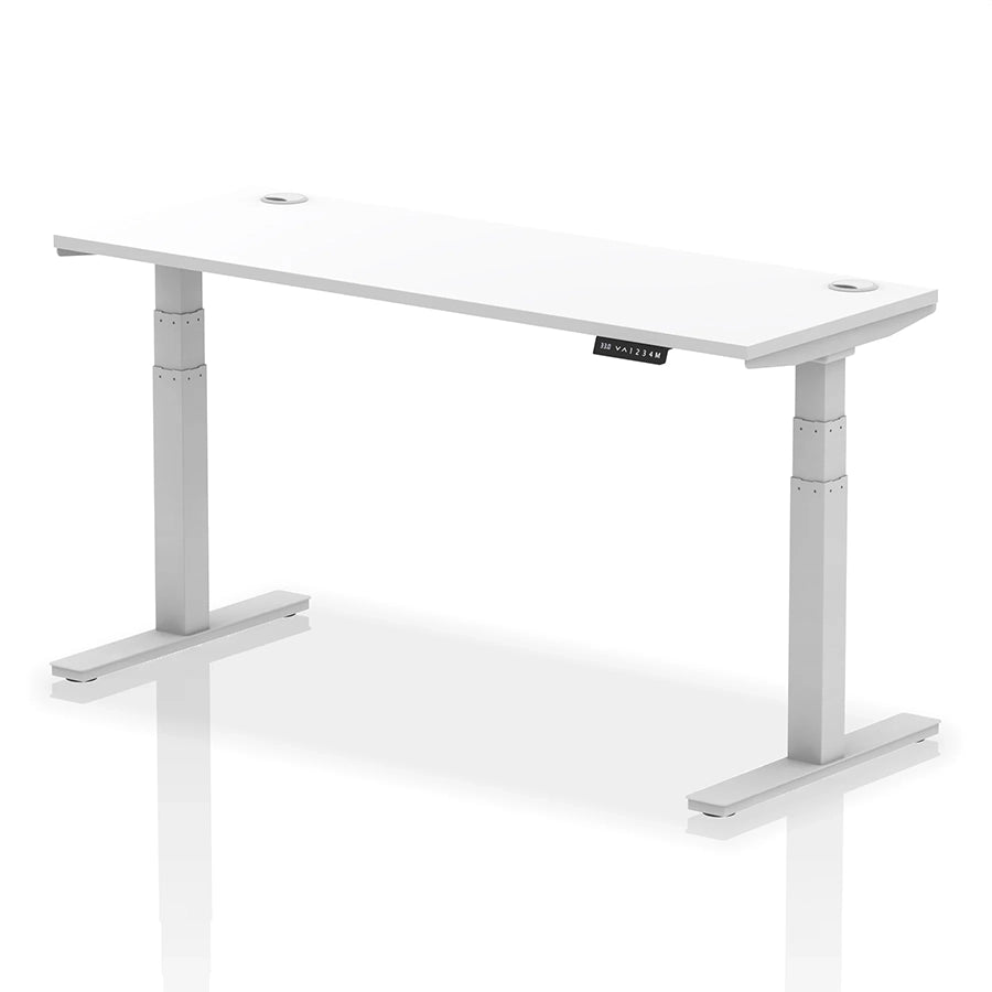 Air Height Adjustable Slimline Desk With Cable Ports