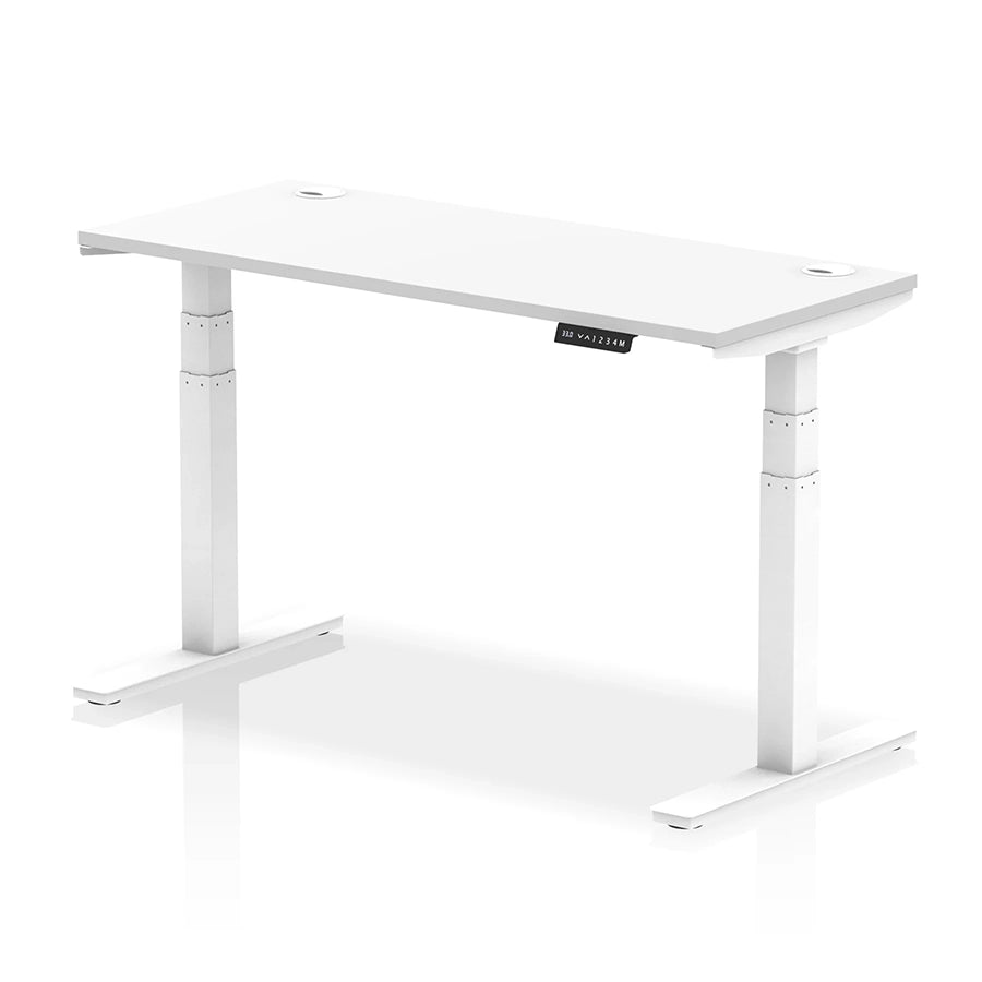 Air Height Adjustable Slimline Desk With Cable Ports