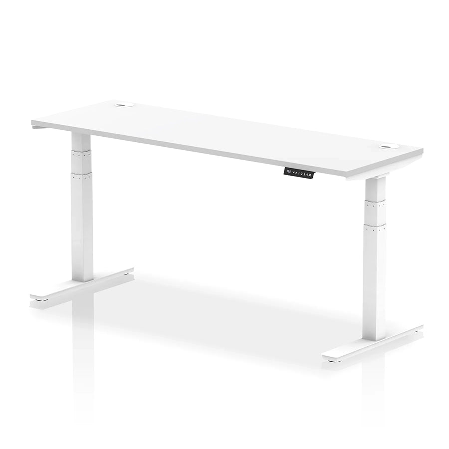 Air Height Adjustable Slimline Desk With Cable Ports