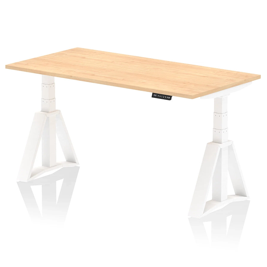 Air Height Adjustable Desk without Cable Ports With Piste Foot