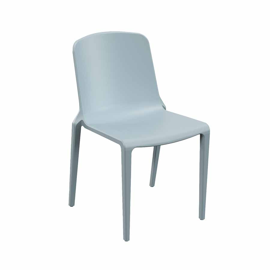 Hatton One Piece Stacking Chair Powder Blue