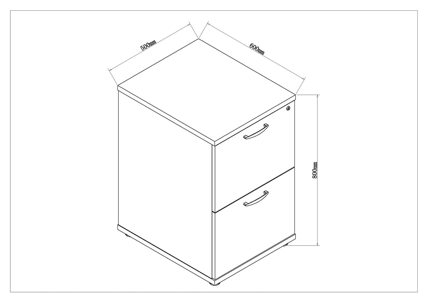 Impulse Filing Cabinet 2 Drawer