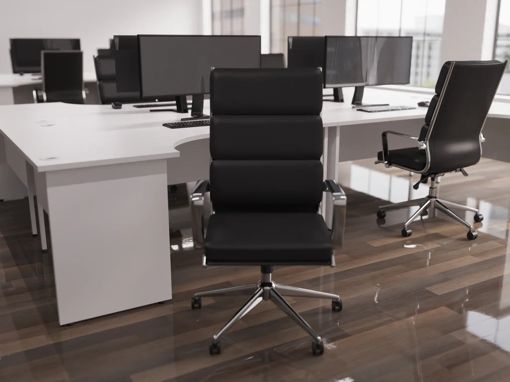 Impulse Panel End Crescent Desk W1800