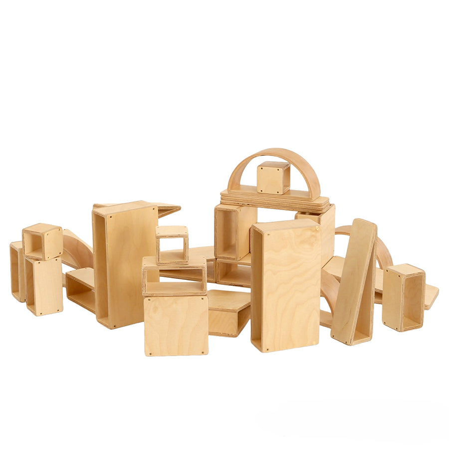 Kebrico Brico Wooden Hollow Building Blocks - Nursey Set of 30 139122.2 96200 3