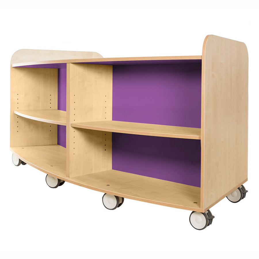 KubbyClass® Grand Curved Library Bookcases (4 Heights)