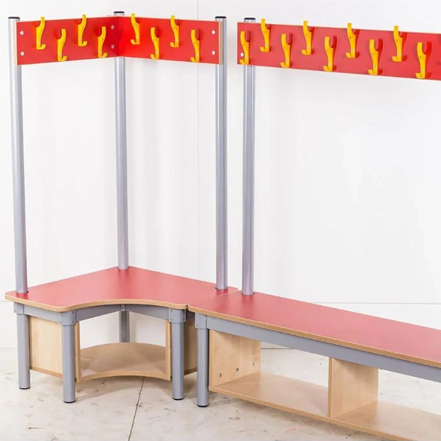 KubbyClass® Corner Coat Tidy & Single Coat Tidy Cloakroom Benches