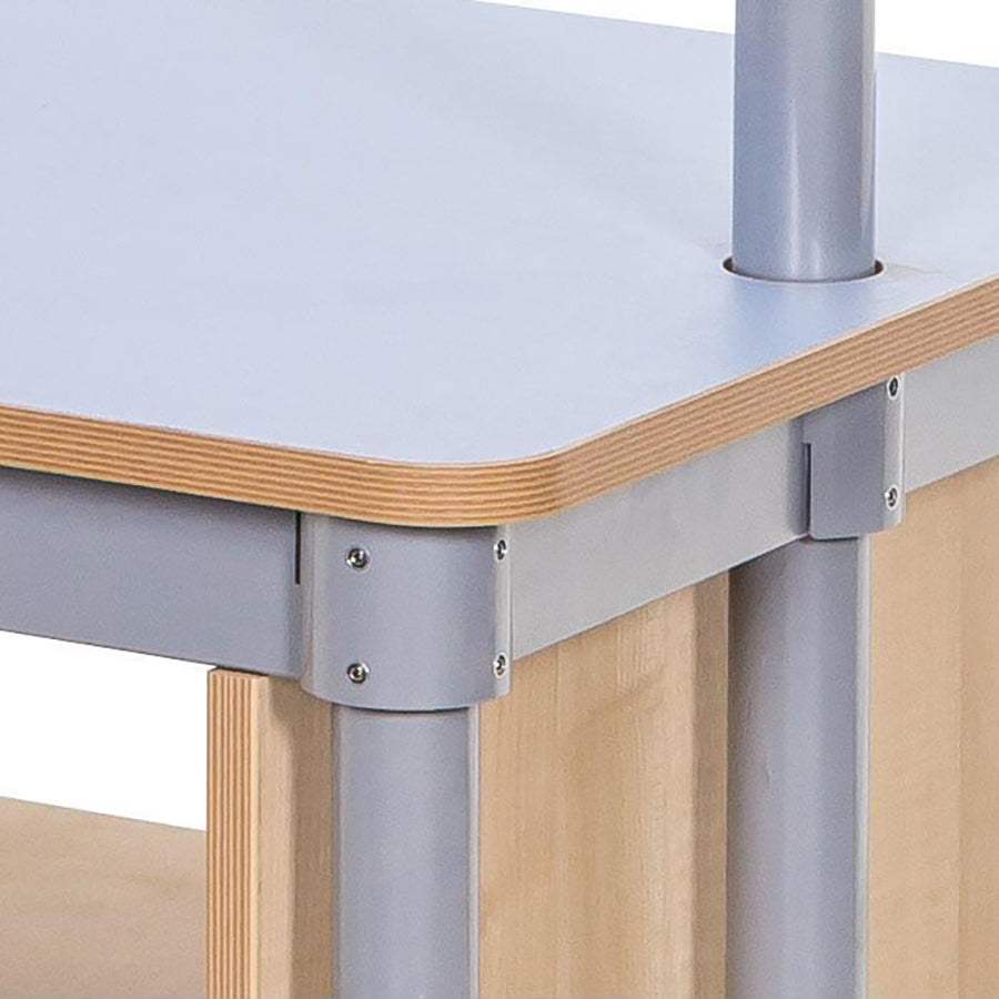 KubbyClass® Double Sided Coat Tidy Cloakroom Bench Edge Close Up