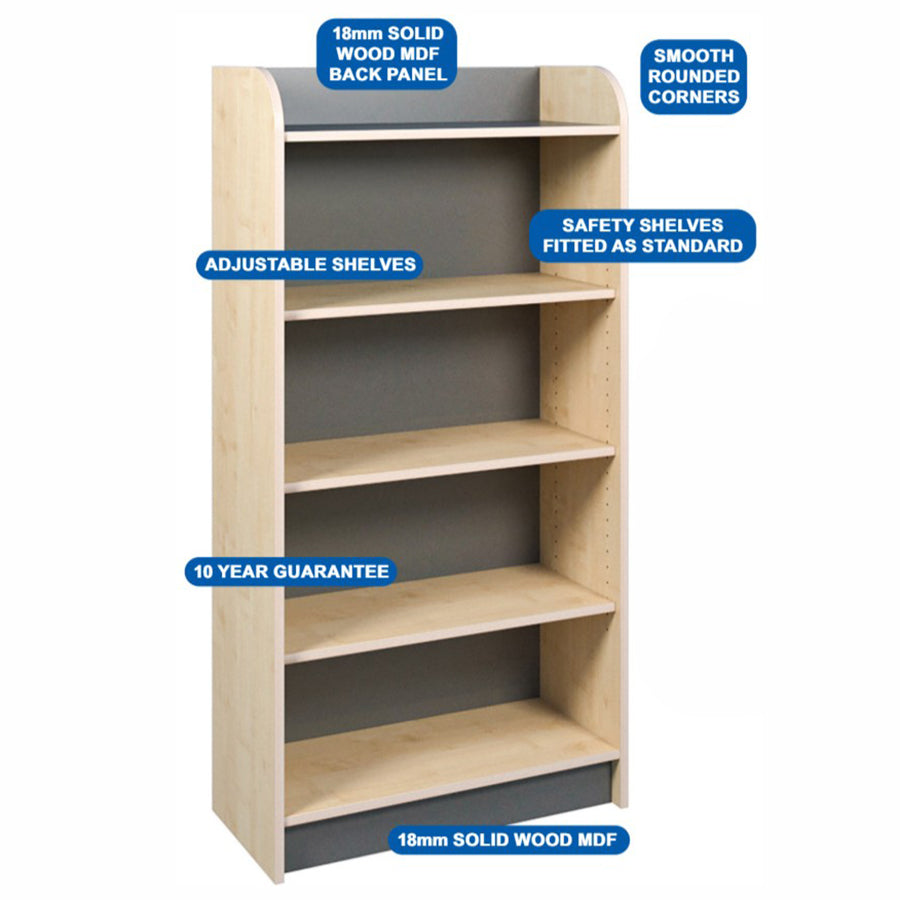 Kubbyclass Slimline Library Bookcase (6 Heights)