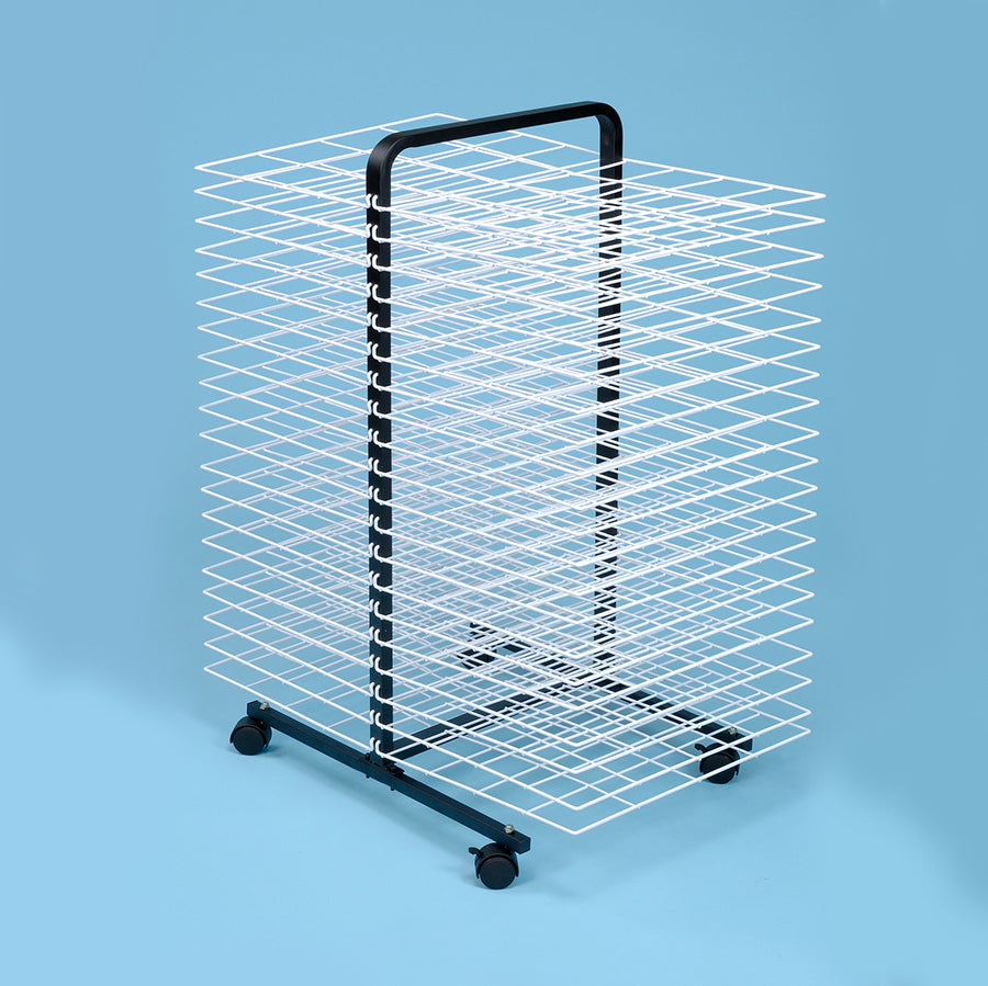 MD30134 A2 Mobile Art Drying Rack 40 Shelf