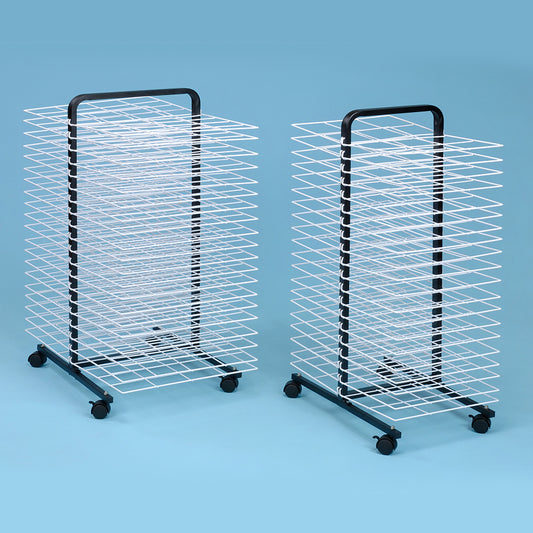 MD30134 Large A2 and MD30135 Small A3 Mobile Art Drying Rack 40 Shelf
