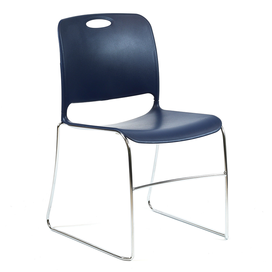 Maestro High Density Chair Nordic Poly Seat and Chrome Metal Frame
