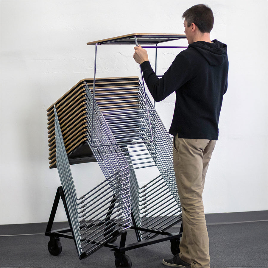 Grafton High Density Stacking Desk and Trolley