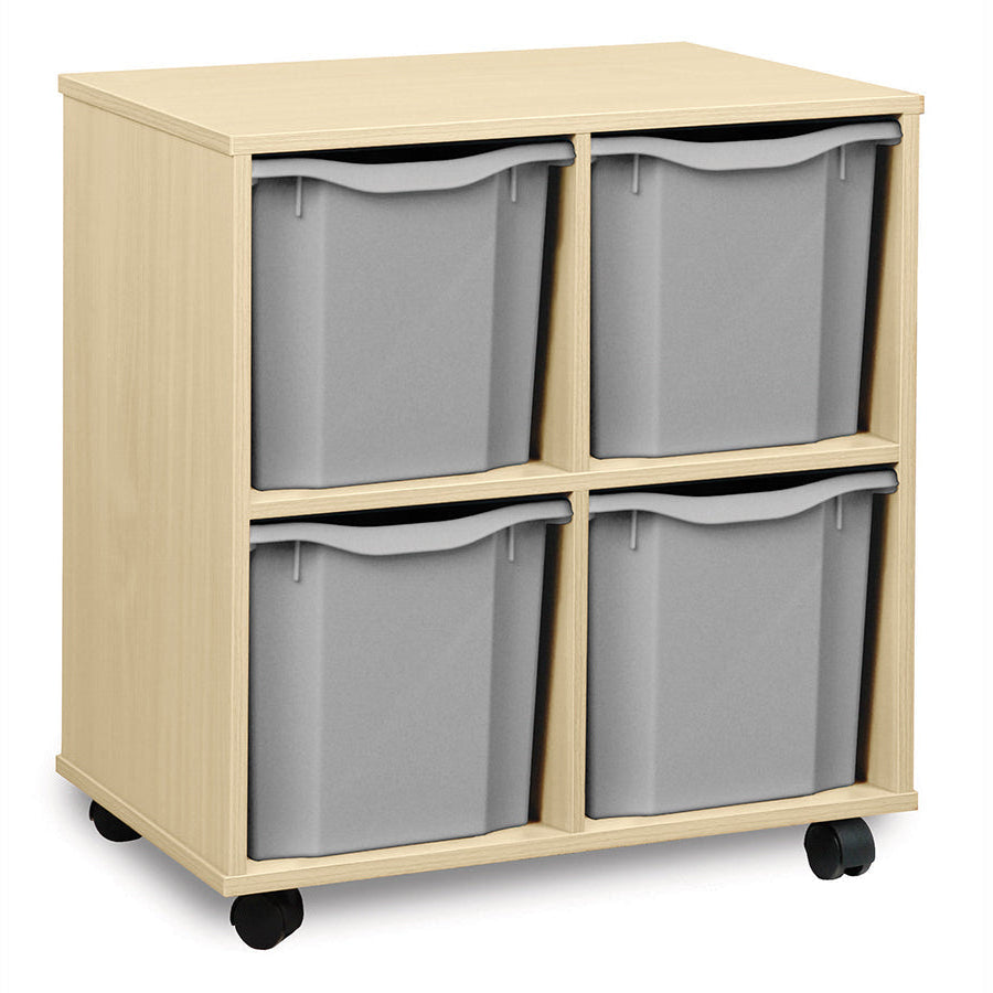 Monarch 4 Quad Tray Unit Light Grey Monarch Trays