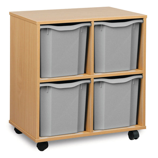 Monarch 4 Quad Tray Unit Light Grey Monarch Trays