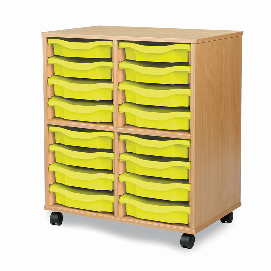 Monarch Allsorts Tray Units 16 Single Tray Unit Beech Lime Monarch trays