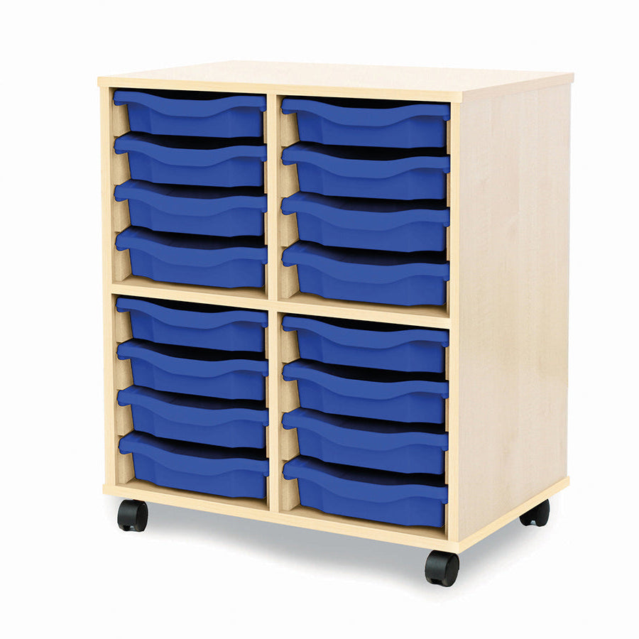 Monarch Allsorts Tray Units 16 Single Tray Unit Maple Blue Monarch trays