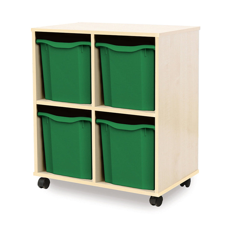 Monarch Allsorts Tray Units 4 Quad Tray Unit Maple Green Monarch Trays