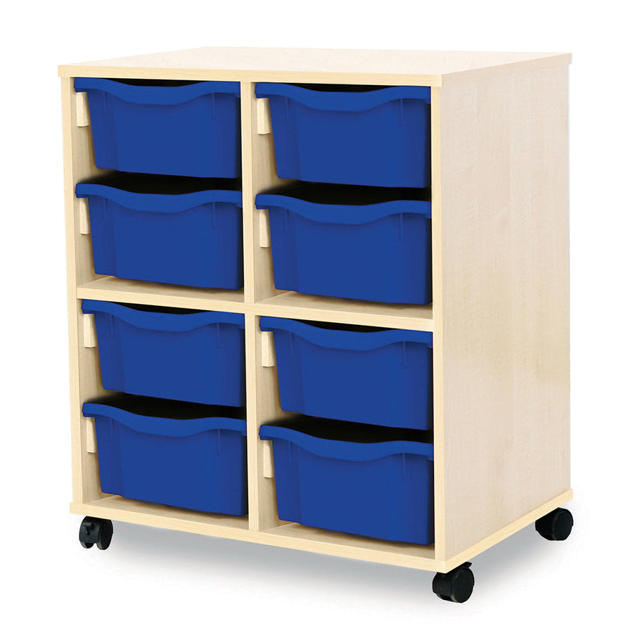 Monarch Allsorts Tray Units 8 Double Tray Unit Maple Blue Monarch trays