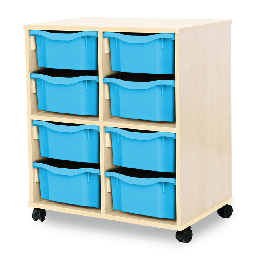 Monarch Allsorts Tray Units 8 Double Tray Unit Maple Cyan Monarch trays