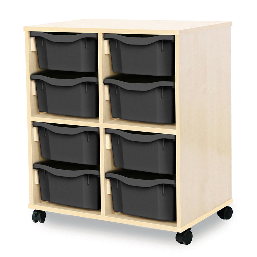 Monarch Allsorts Tray Units 8 Double Tray Unit Maple Dark Grey Monarch trays