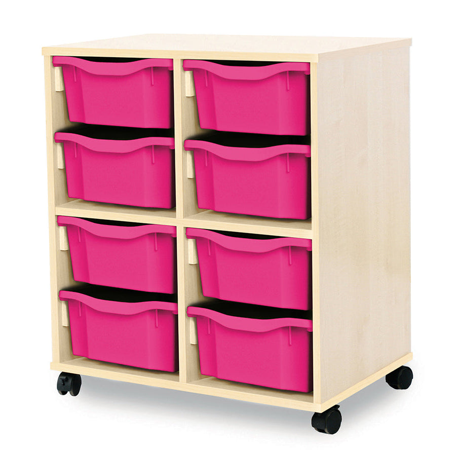 Monarch Allsorts Tray Units 8 Double Tray Unit Maple Pink Monarch trays