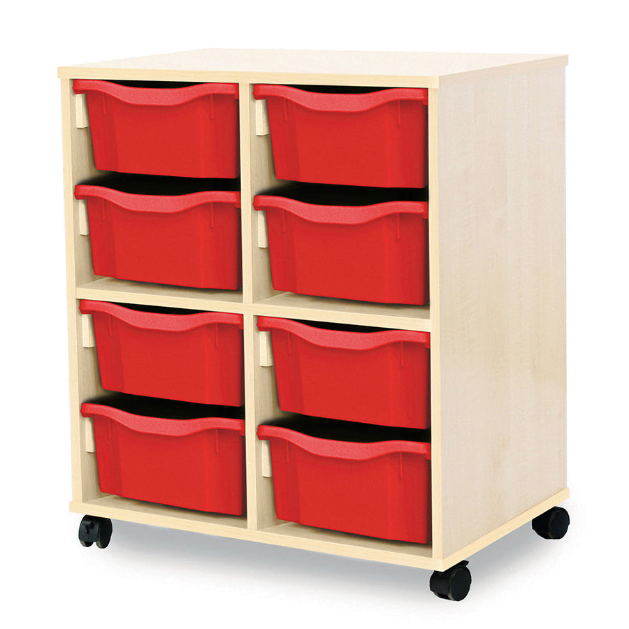Monarch Allsorts Tray Units 8 Double Tray Unit Maple Red Monarch trays