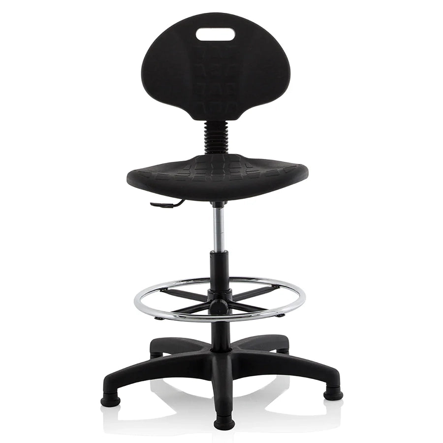 Malaga Polyurethane Medium Back Hi Rise Draughtsman Task Operator Office Chair
