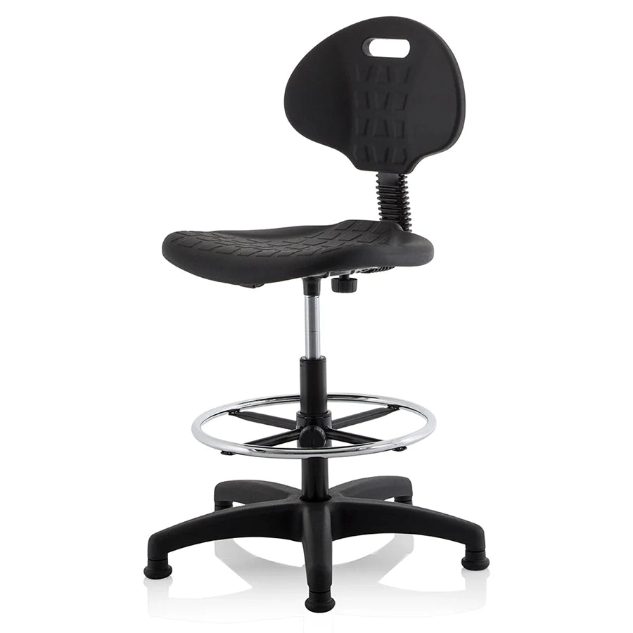 Malaga Polyurethane Medium Back Hi Rise Draughtsman Task Operator Office Chair