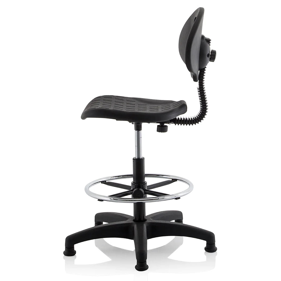 Malaga Polyurethane Medium Back Hi Rise Draughtsman Task Operator Office Chair