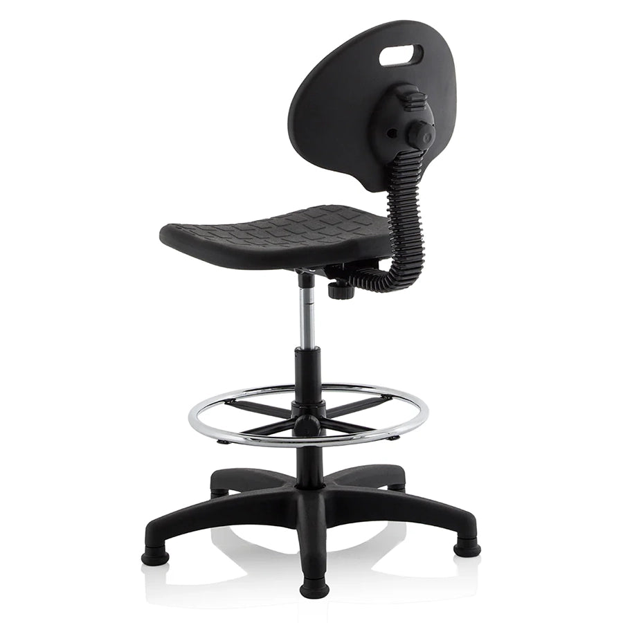 Malaga Polyurethane Medium Back Hi Rise Draughtsman Task Operator Office Chair