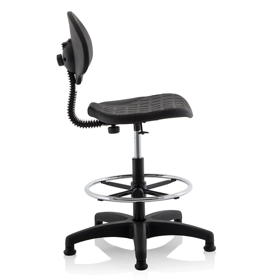 Malaga Polyurethane Medium Back Hi Rise Draughtsman Task Operator Office Chair