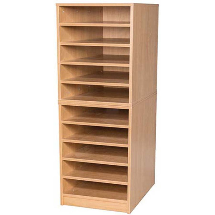 Smart Storage 10 Space Fixed Shelf A3 Paper Tower
