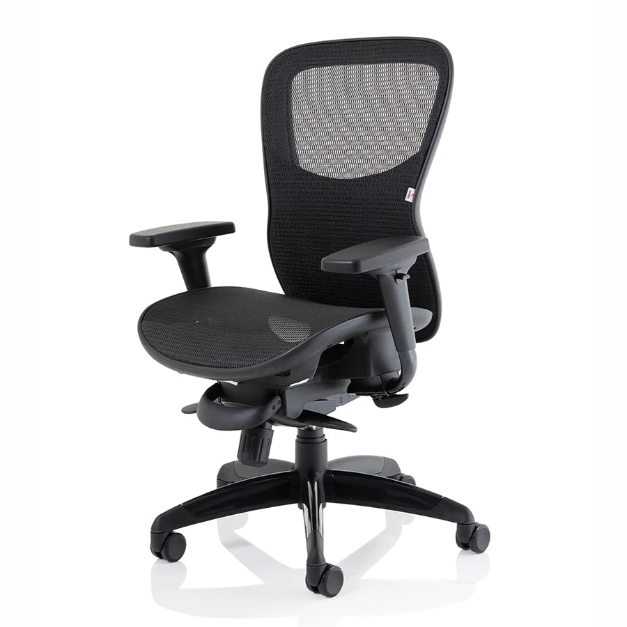 Stealth Shadow High Mesh Back Ergonomic Posture Chair with Arms