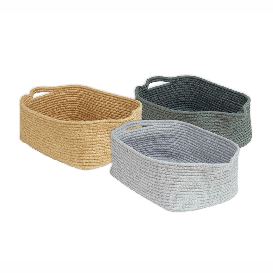 Shallow Rope Baskets (Pk of 6)