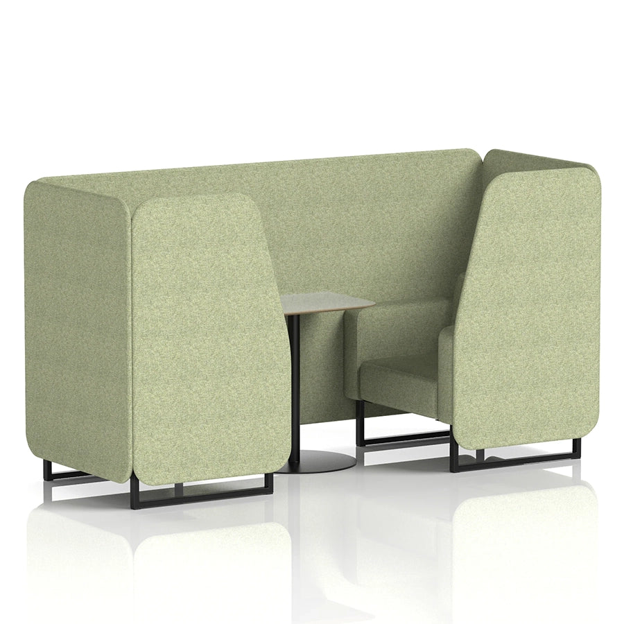 Brixworth Booth in Single Tone - 2 Seater with Grey Table