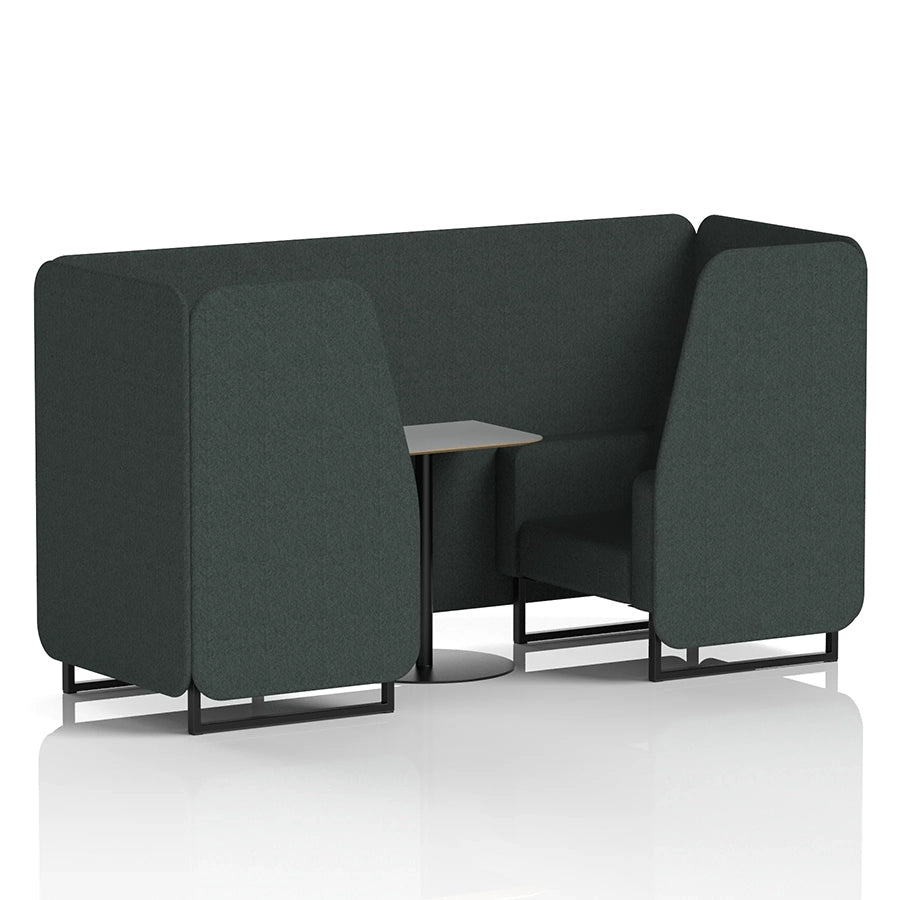 Brixworth Booth in Single Tone - 2 Seater with Grey Table