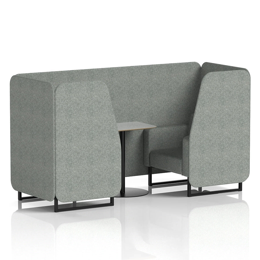 Brixworth Booth in Single Tone - 2 Seater with Grey Table