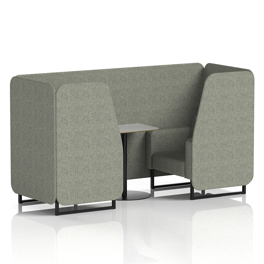 Brixworth Booth in Single Tone - 2 Seater with Grey Table