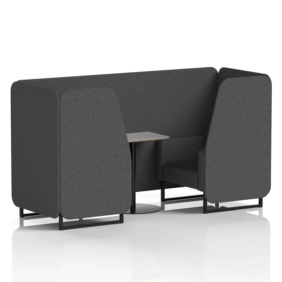 Brixworth Booth in Single Tone - 2 Seater with Grey Table