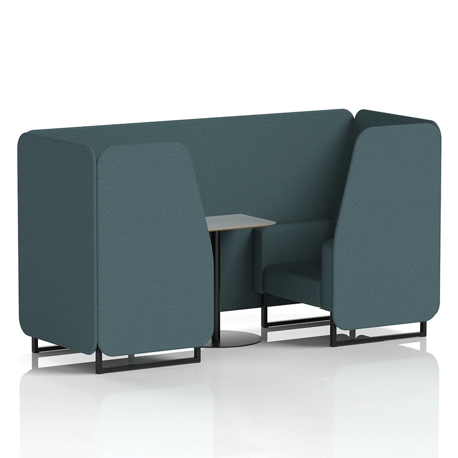 Brixworth Booth in Single Tone - 2 Seater with Grey Table