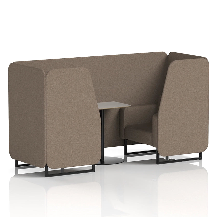 Brixworth Booth in Single Tone - 2 Seater with Grey Table