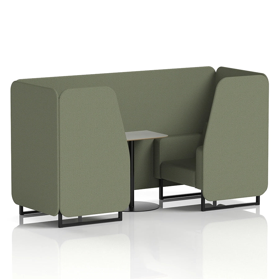 Brixworth Booth in Single Tone - 2 Seater with Grey Table