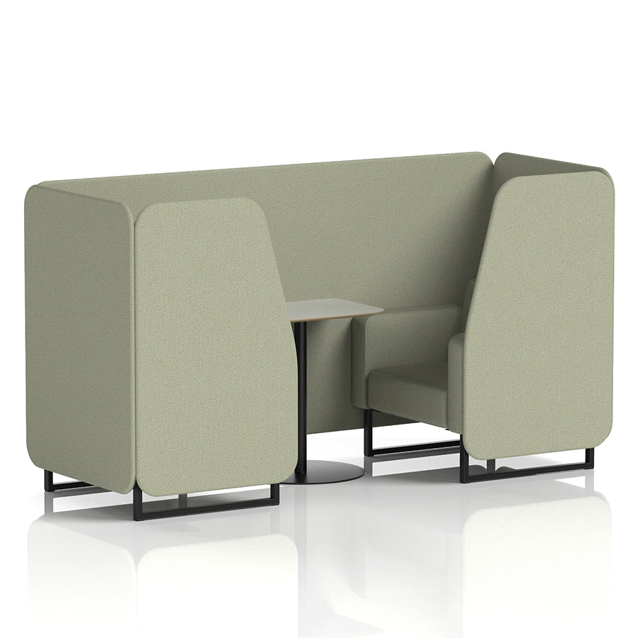 Brixworth Booth in Single Tone - 2 Seater with Grey Table