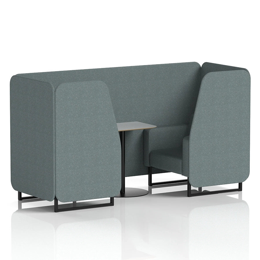 Brixworth Booth in Single Tone - 2 Seater with Grey Table
